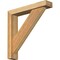 Ekena Millwork Traditional Block Rough Sawn Bracket w/ Offset Brace, Western Red Cedar, 4"W x 20"D x 20"H BKT0402X20X20TRA05RWR - alternate 1